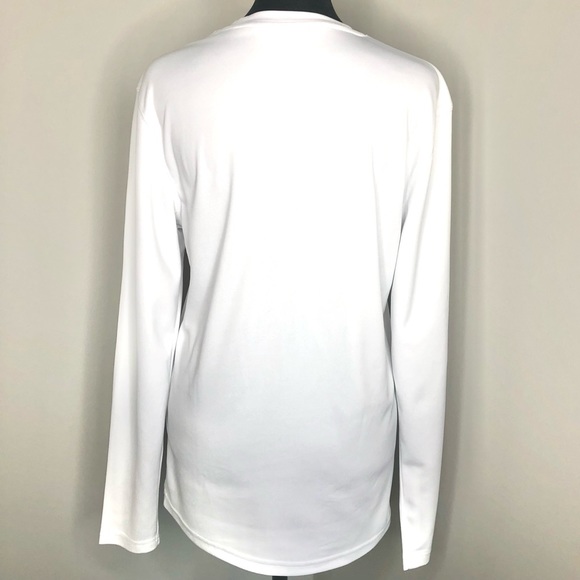 Women’s C9 by Champion White Activewear Duo Dry Long Sleeve Top - Picture 2 of 5